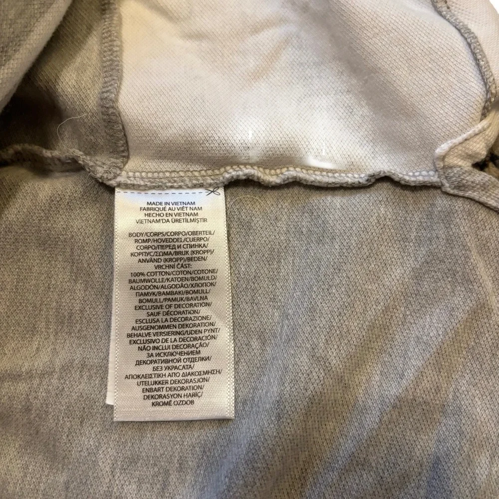 Polo Ralph Lauren Mens Grey Patchwork Graphic Varsity Polo Shirt Small Classic